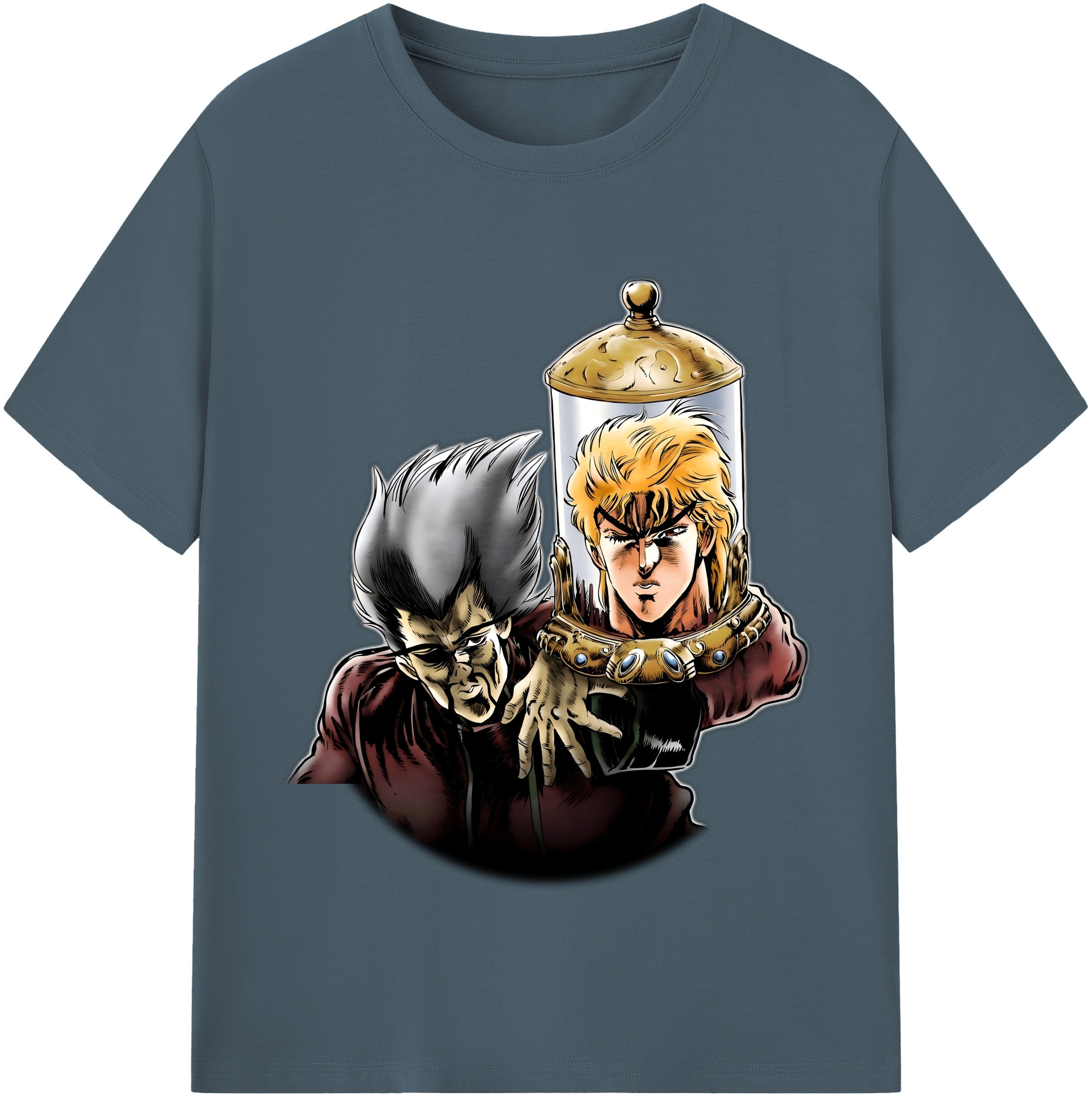 （画像用） ジョジョの奇妙な冒険 ディオ?ブランドー JoJo's Bizarre Adventure Dio Brando 綿100％半袖Tシャツ（フロントプリント）